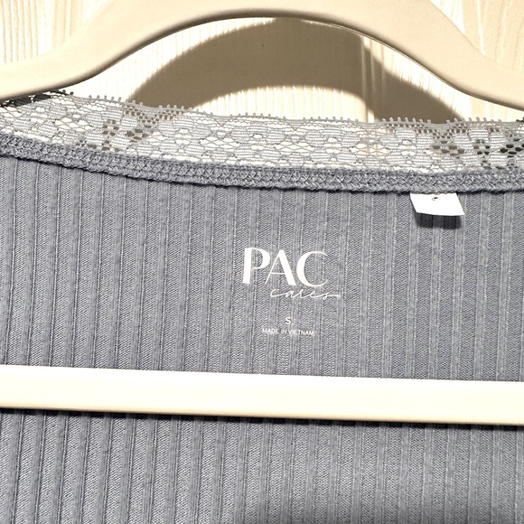 PacSun Women’s Top Size Small and cute blue color with detailed font design. - Picture 4 of 4